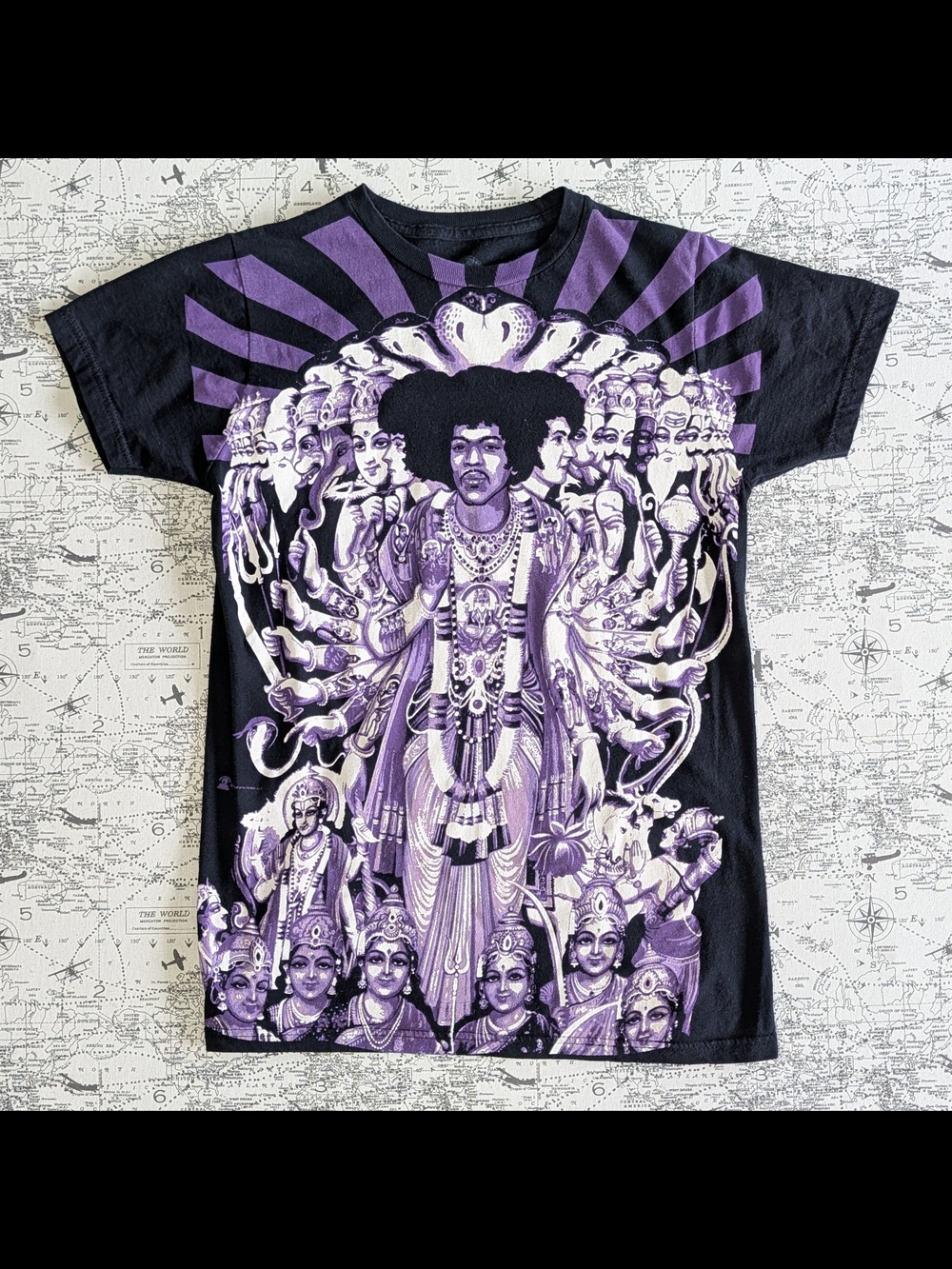 Vintage 2007 Jimi Hendrix "Axis: Bold as Love" Graphic Tee Size Small
